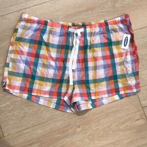 Colorful Plaid Women Pajama Shorts